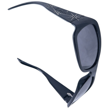 Vintage 2000s Dior Spidior 2 Diamonte Sunglasses | O/S, Black