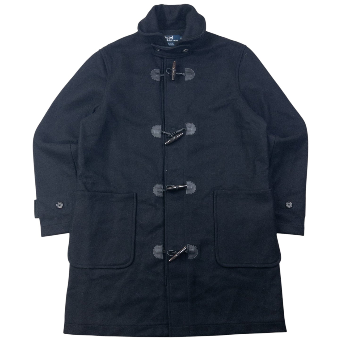Vintage 90s Polo Ralph Lauren Wool Duffle Jacket Size M