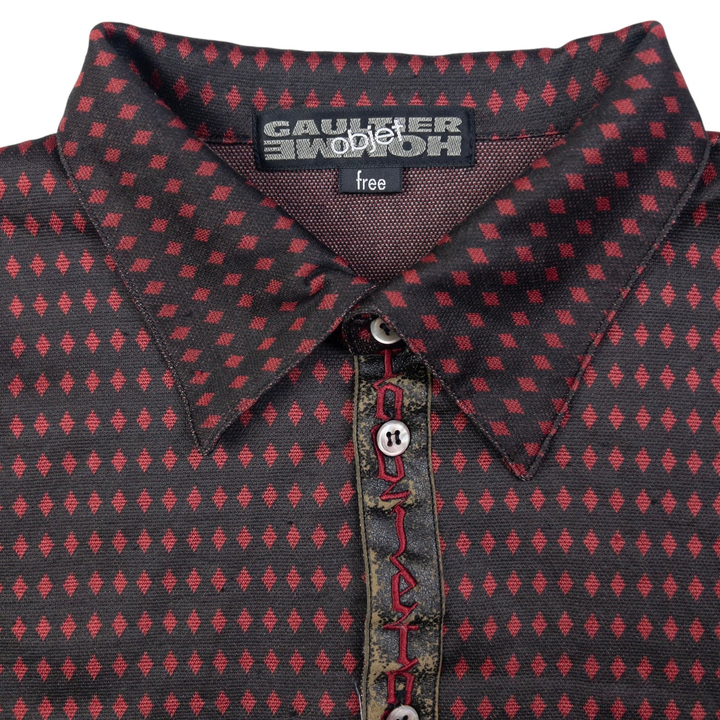 Vintage Gaultier HOMME Objet Long Sleeve Button Up Shirt Size XS