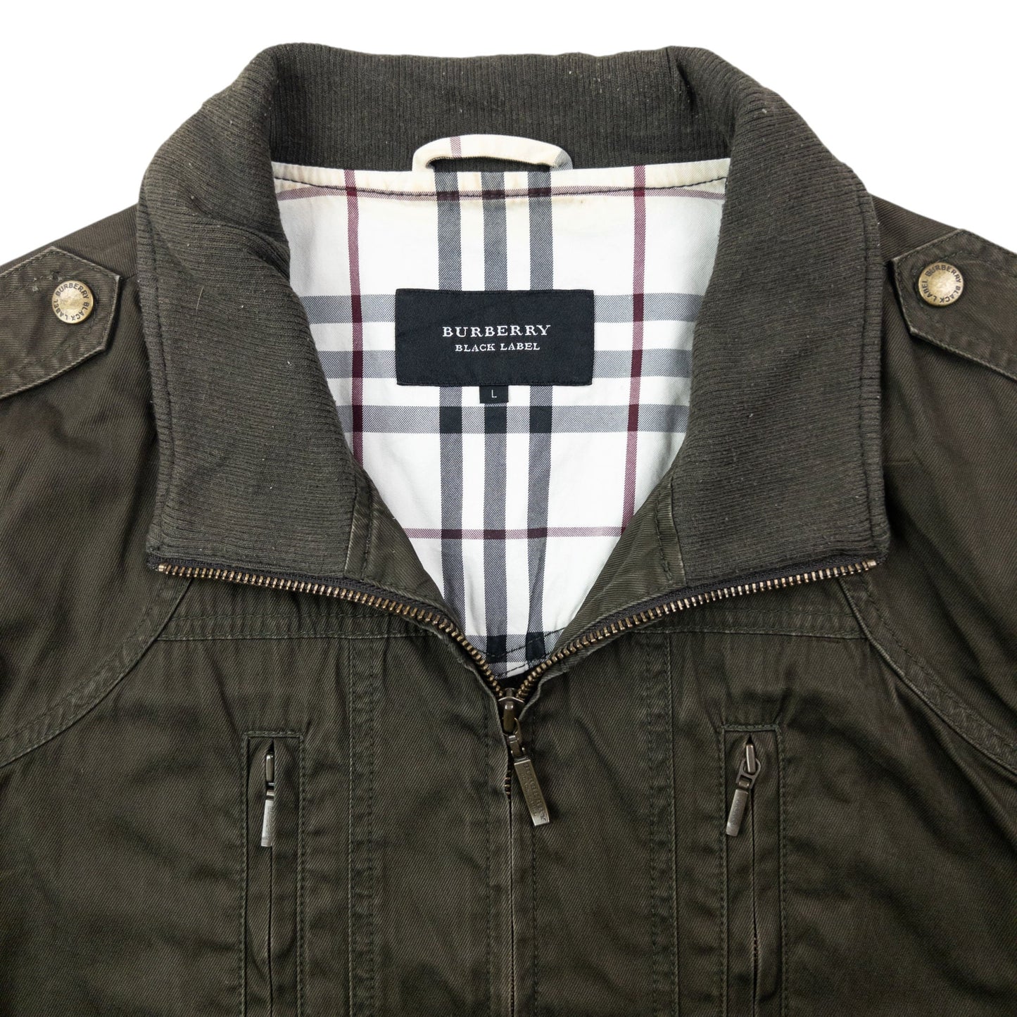 Vintage 2000s Burberry Black Label Military Jacket Womens Size S | Small, Multicoloured