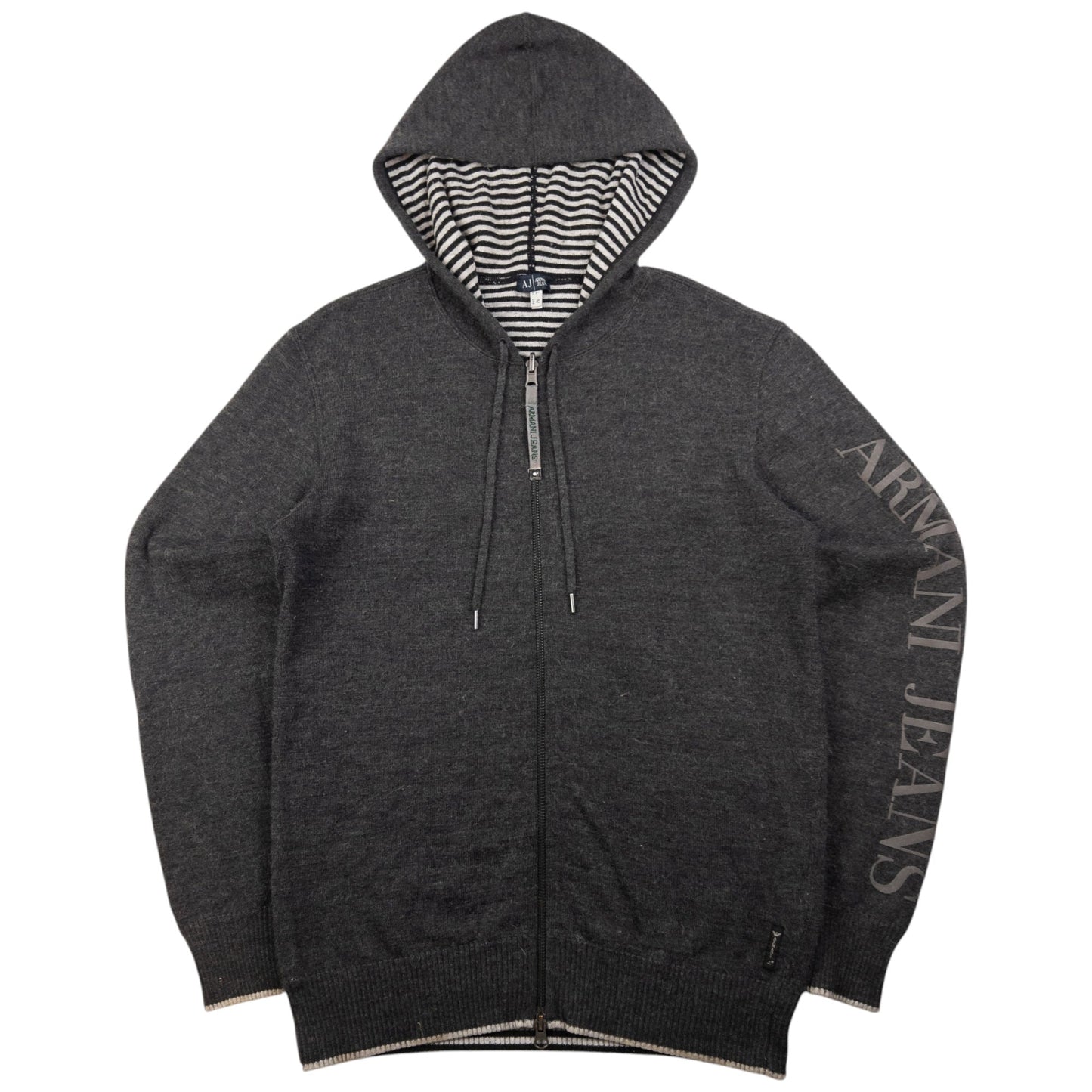 Vintage Armani Jeans Zip Up Hoodie Size M