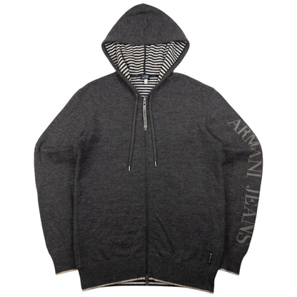 Vintage Armani Jeans Zip Up Hoodie Size M
