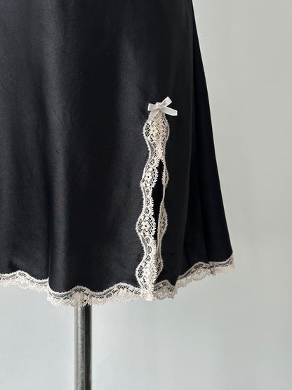Victoria's Secret 2000s Lace Satin Mini Dress - S