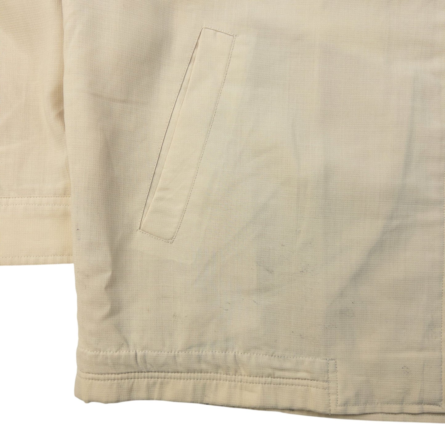 Vintage 90s YSL Yves Saint Laurent Harrington Jacket Size S | Small, Beige