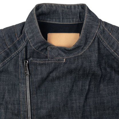 Vintage 2002 Gucci By Tom Ford Runway Asymmetrical Denim Jacket Size S | Small, Grey