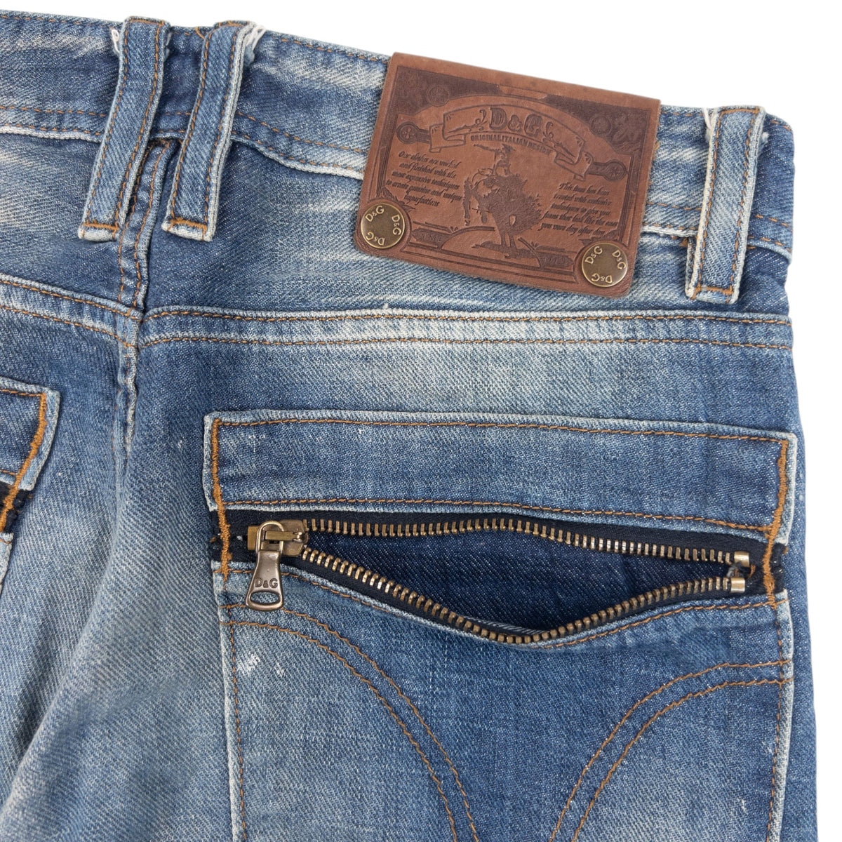 Vintage 2000s Dolce & Gabbana Audacious Denim Jeans Size W30 | W30, Blue