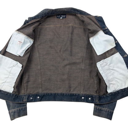 Vintage Armani Jeans Super Toppa Button Up Denim Jacket Size S