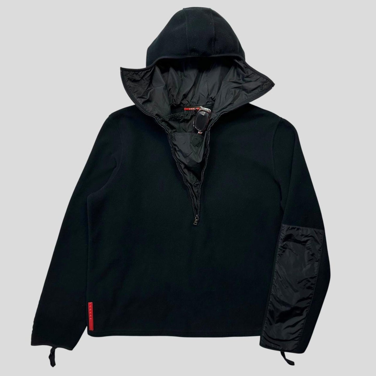 Prada Sport AW00 Balaclava Ninja Fleece Jacket - L | Default Title, Black