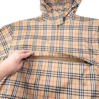 Vintage 2000s Burberry Nova Check Packable Q Zip Jacket Size L