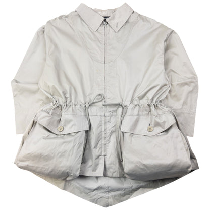 Vintage 90s Issey Miyake Windcoat Zip Up Rain Jacket Size L | Large, Grey