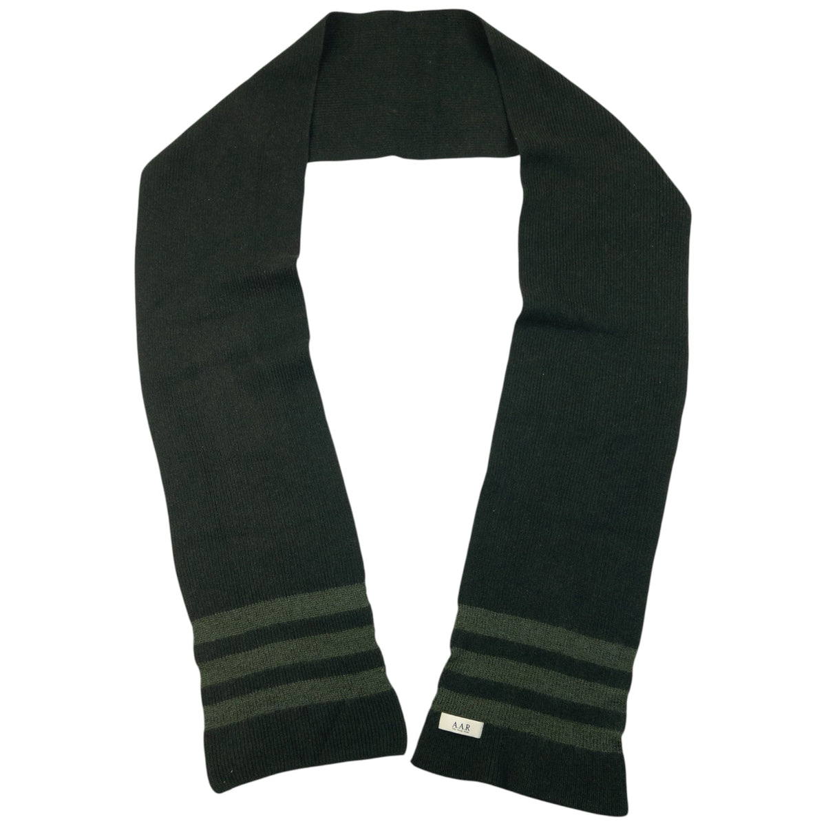 Vintage 90s Yohji Yamamoto A.A.R Long Wool Knit Scarf | O/S, Green