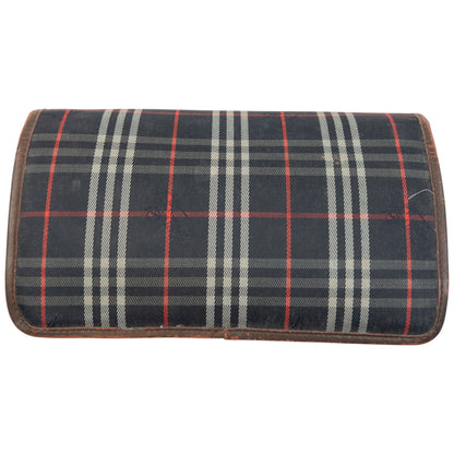 Vintage 90s Burberry Nova Check Clutch Bag | O/S, Navy, Red, White