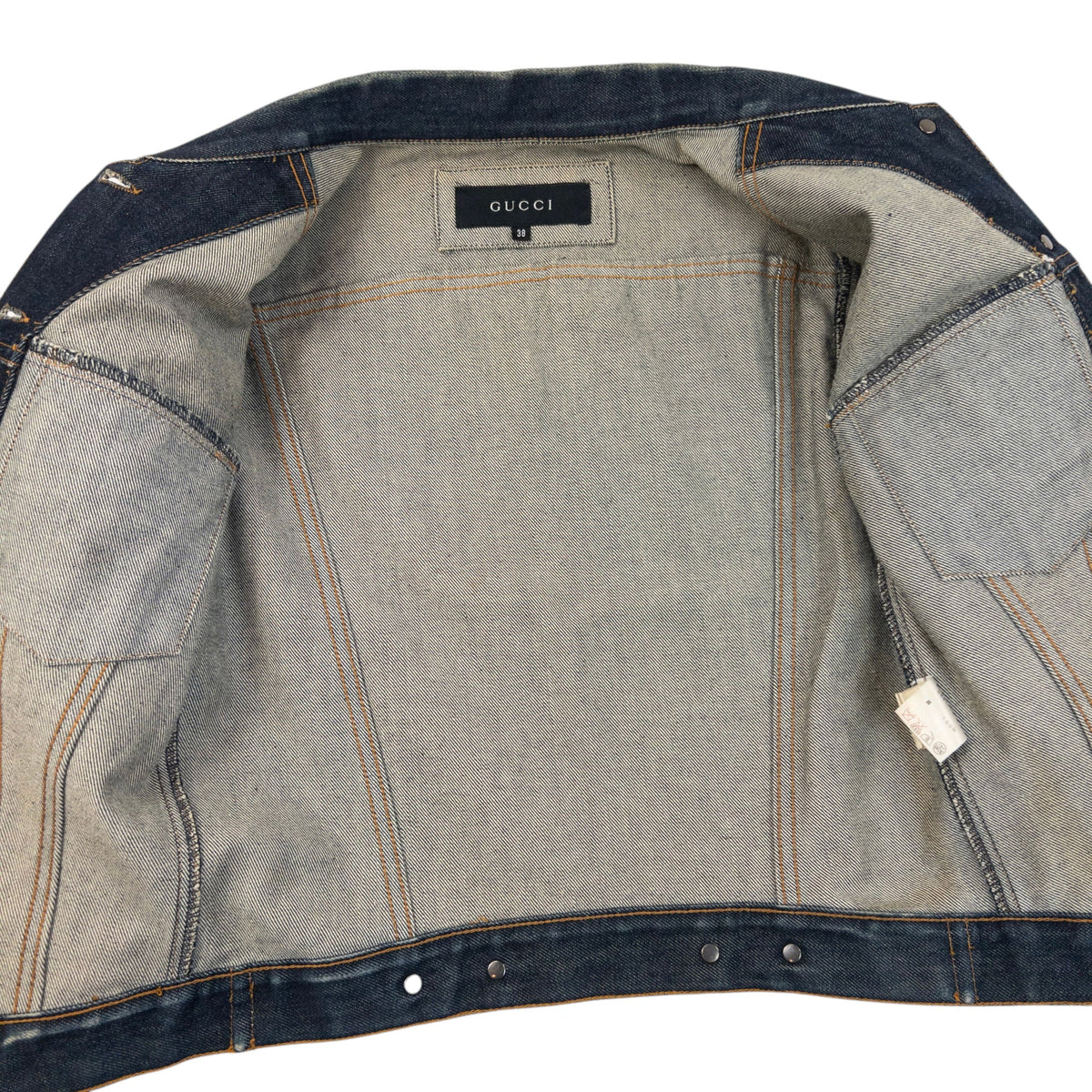 Vintage 2000s Gucci By Tom Ford Button Up Denim Jacket Womens Size S | Small, Navy