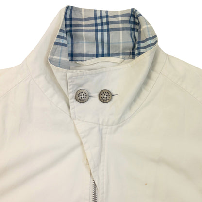 Vintage 2000s Burberry Zip Up Jacket Size M | Medium, White