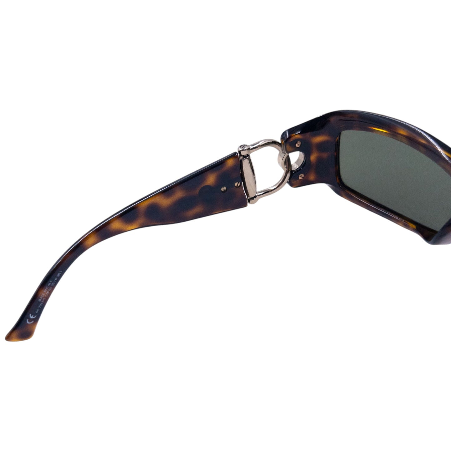 Vintage Gucci Horse Bit Tortoise Shell Sunglasses