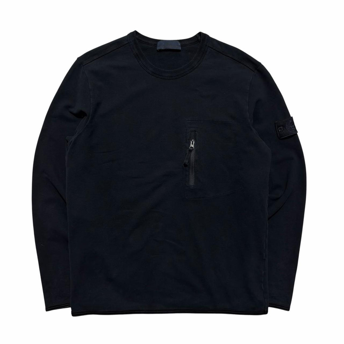 Stone Island Navy Ghost Pullover Crewneck | XL, Navy