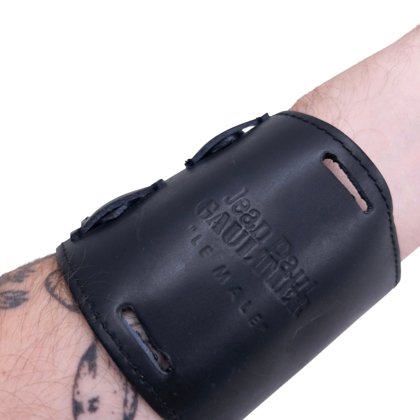 Vintage Jean Paul Gaultier Leather Wrist Cuff