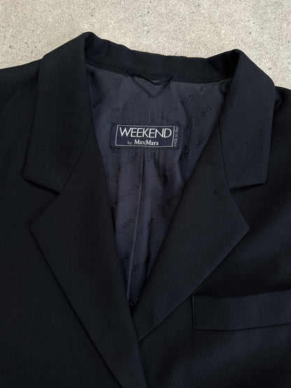 Max Mara Weekend 1990s Virgin Wool Bespoke Button Jacket - S