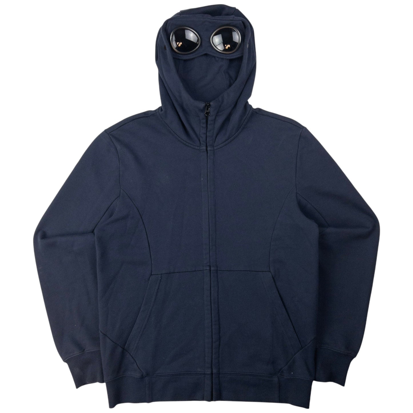 Vintage CP Company Goggle Hood Zip Up Hoodie Size M | Medium, Navy