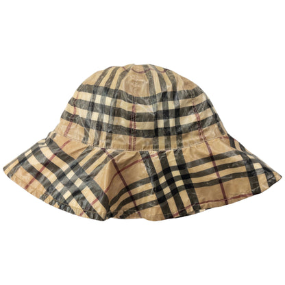 Vintage Burberry Nova Check Rain Bucket Hat Size M
