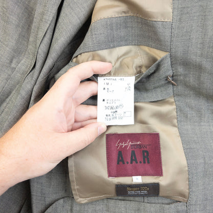 Vintage 90s Yohji Yamamoto D'Urban A.A.R Blazer Jacket Size M | Medium, Grey