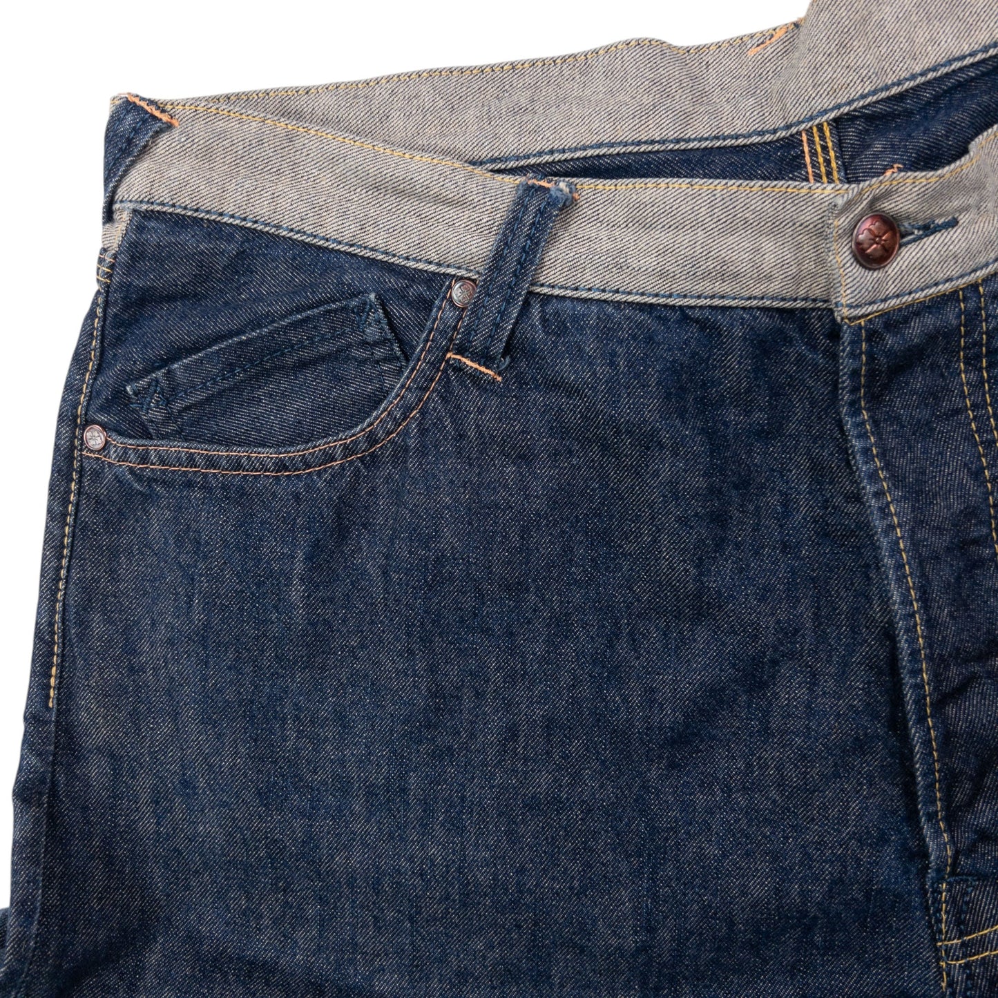 Vintage 90s Evisu Yamane Gull Text Japanese Denim Jeans Size W37