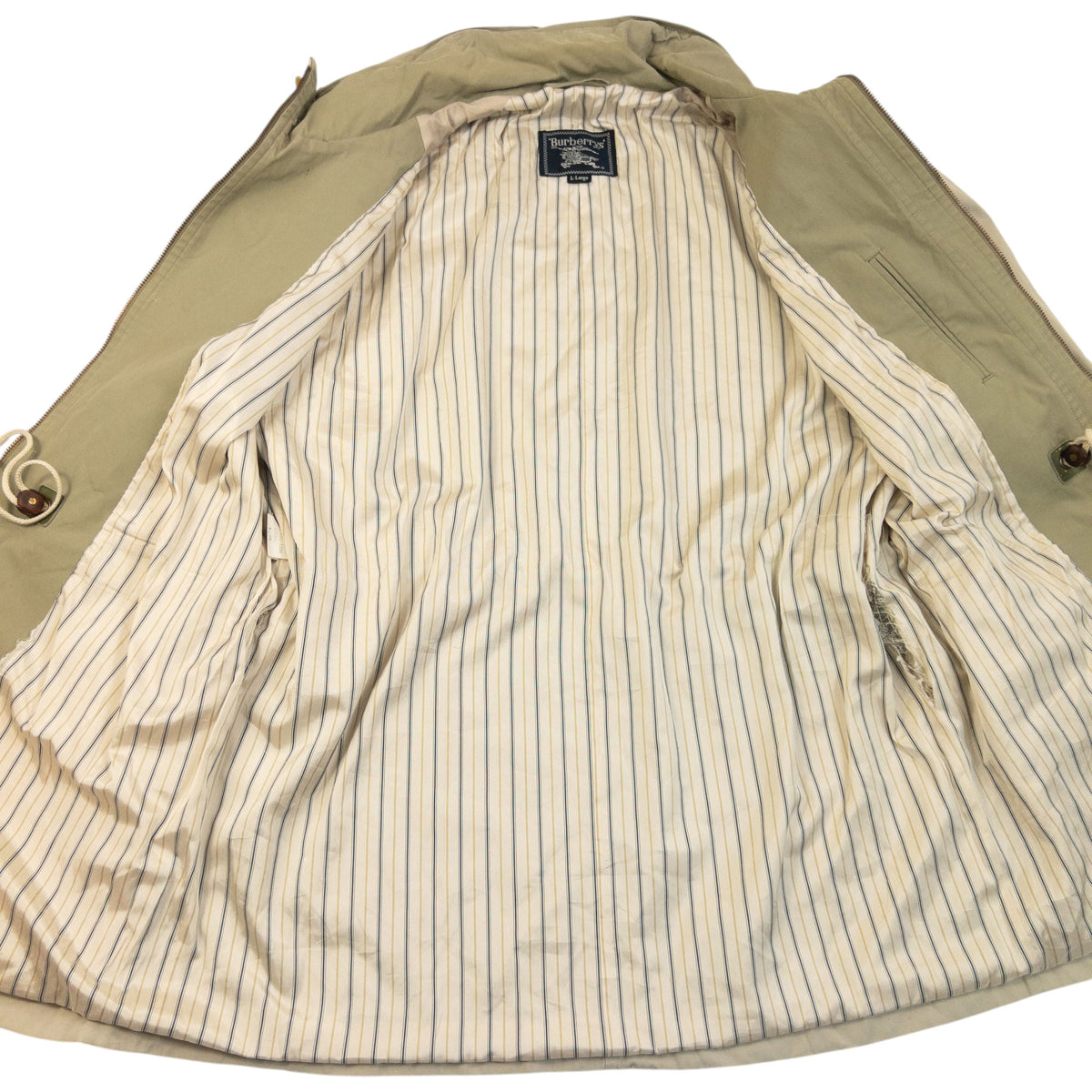 Vintage 90s Burberry Zip Up Jacket Size XL | XL, Beige