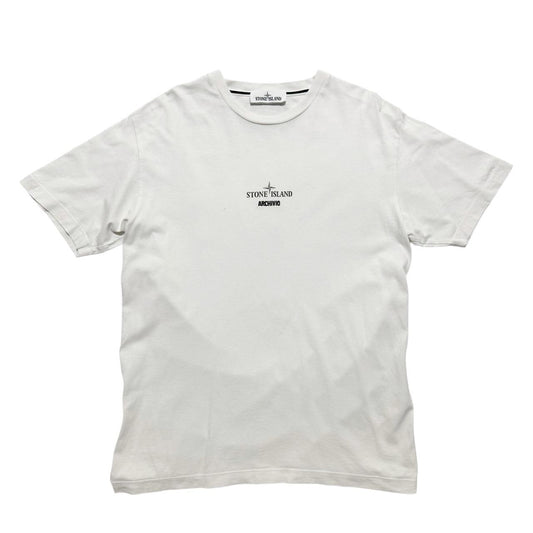 Stone Island Archivo Microfiber T-Shirt | Large, White