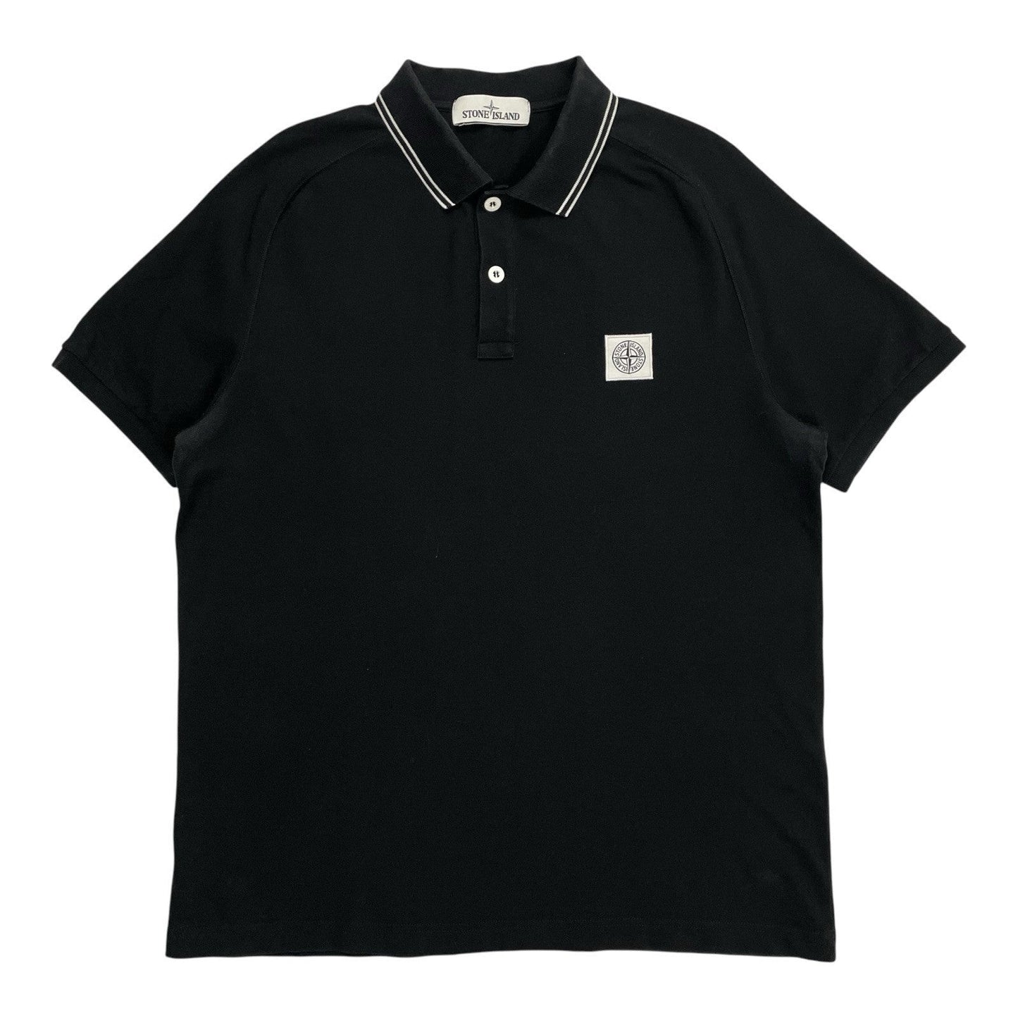 Stone Island Polo Shirt, Size XL | Stone island, Black