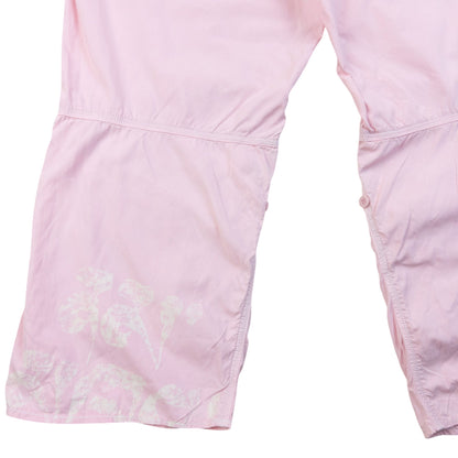 Vintage Maharishi Dyed Roll Up 3/4 Length Trousers Womens Size L | Large, Pink