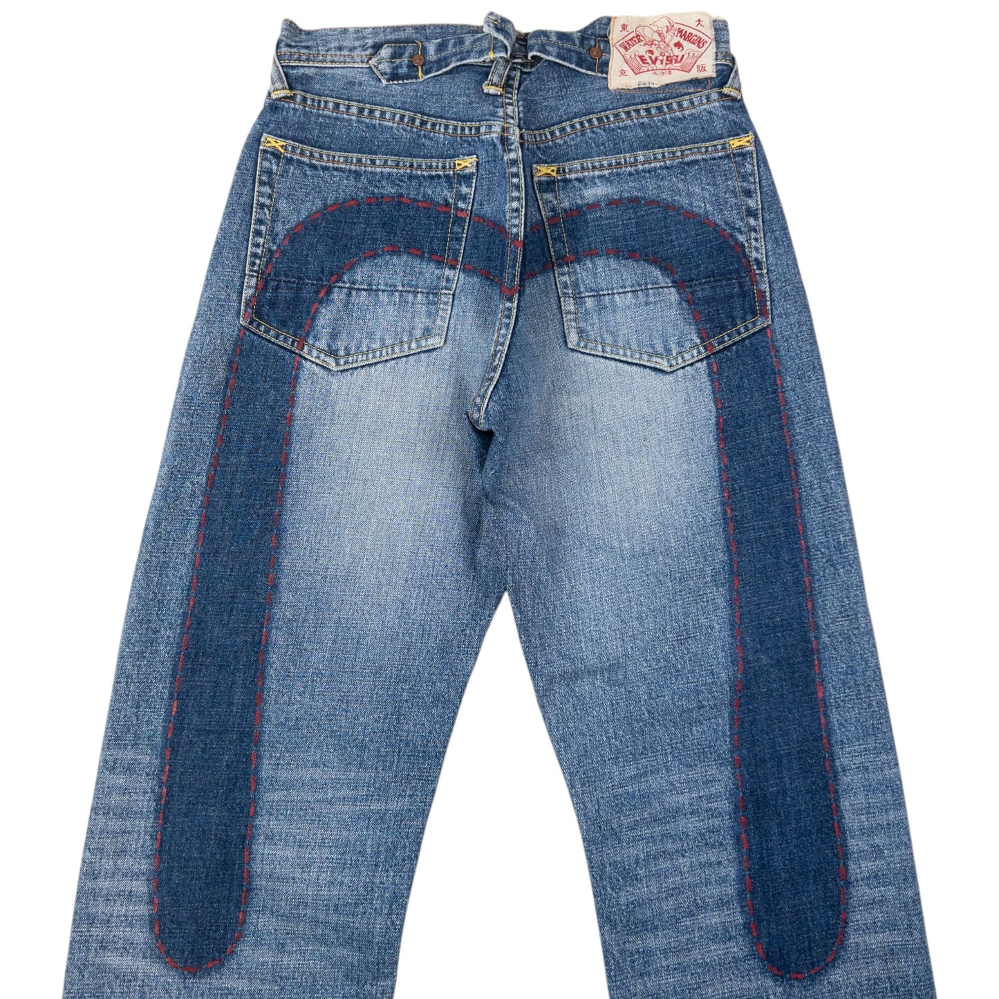 Vintage 2000s Evisu Daicock Japanese Denim Jeans Size W27 | W27, Blue
