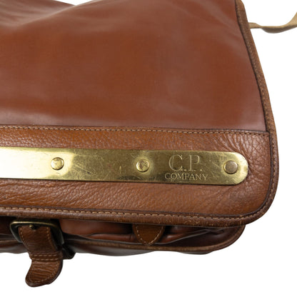 Vintage CP Company Leather Messenger Crossbody Bag