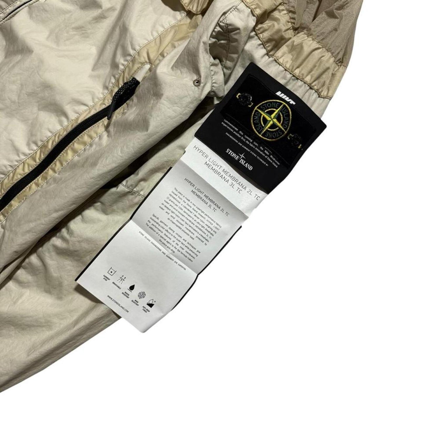Stone Island Hyper Light Membrana Packable Jacket | Large, Yellow