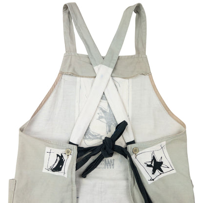 Vintage 90s Issey Miyake Printed Apron | O/S, Green