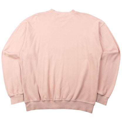 Vintage 80s YSL Yves Saint Laurent Embroidered Sweatshirt Size M | Medium, Pink