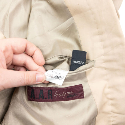 Vintage 90s Yohji Yamamoto D'Urban A.A.R Blazer Jacket Size M | Medium, Beige
