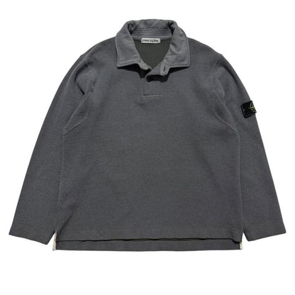 Stone Island A/W 1999 Ribbed Pullover | Large, Charcoal