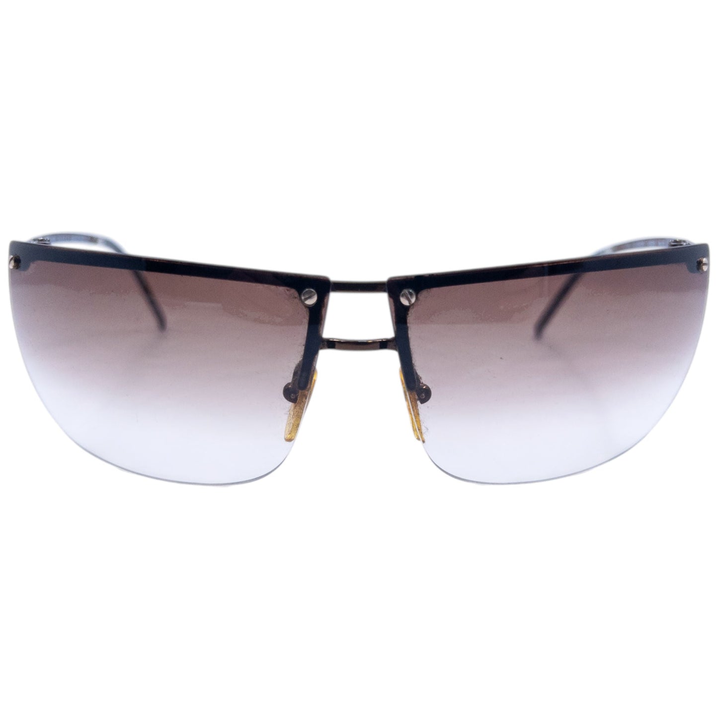 Vintage 2000s Gucci Rimless Sunglasses | O/S, Brown