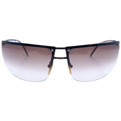 Vintage 2000s Gucci Rimless Sunglasses | O/S, Brown