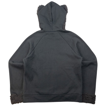 Vintage Ne-Net By Issey Miyake Zip Up Fleece Animal Hoodie Womens Size M