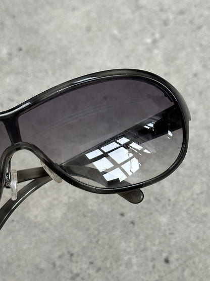 Prada 2000s Wraparound Shield Sunglasses