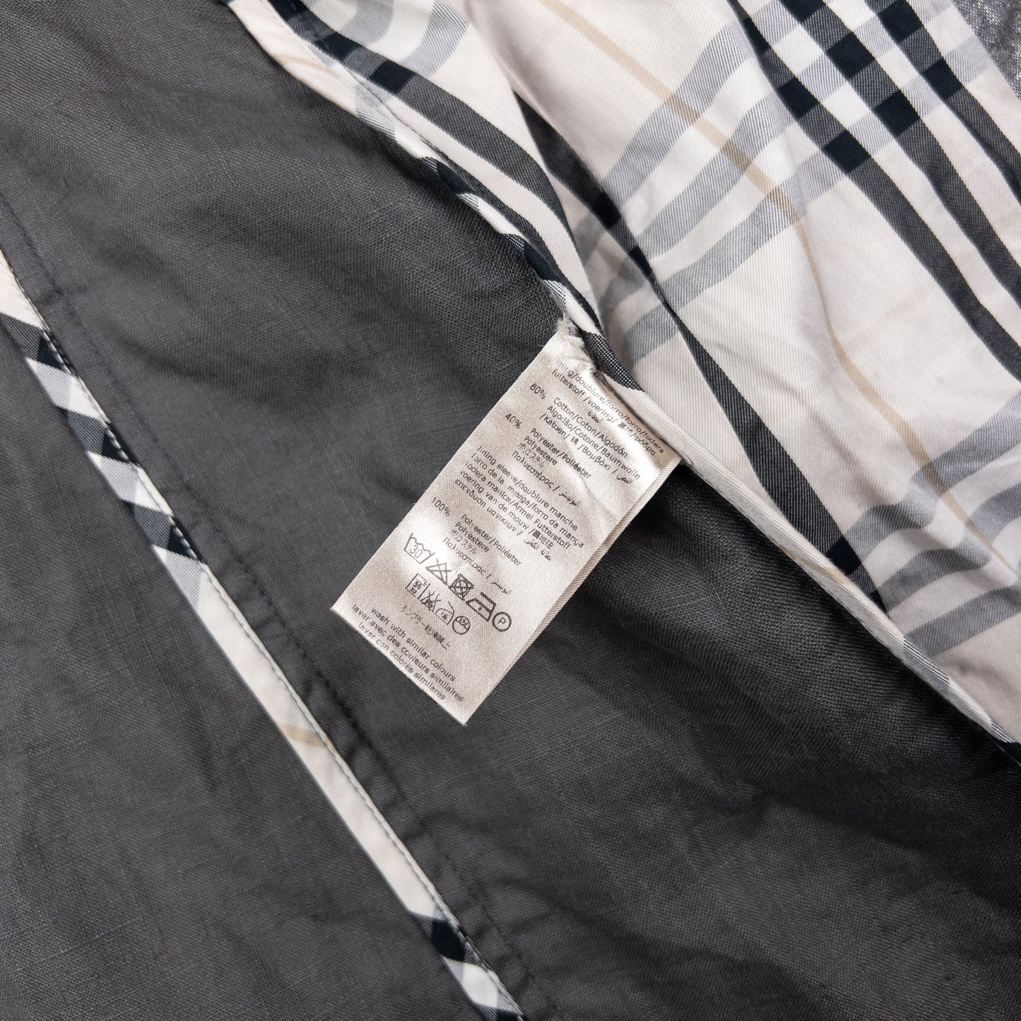 Vintage 2000s Burberry Metallic Trench Jacket Womens Size M