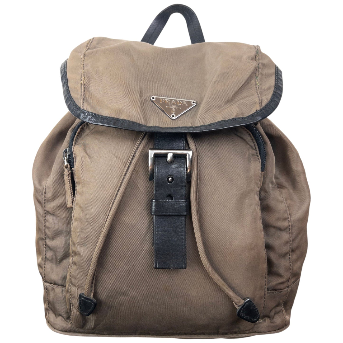 Vintage 2000s Prada Bucket Backpack | O/S, Black