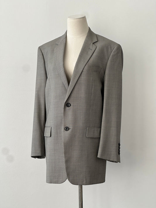 Loro Piana x Theory 2000s Pure Wool Micro Houndstooth Blazer - M