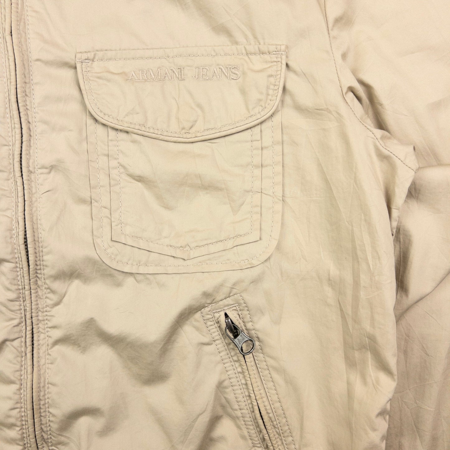 Vintage Armani Jeans Zip Up Jacket Size S