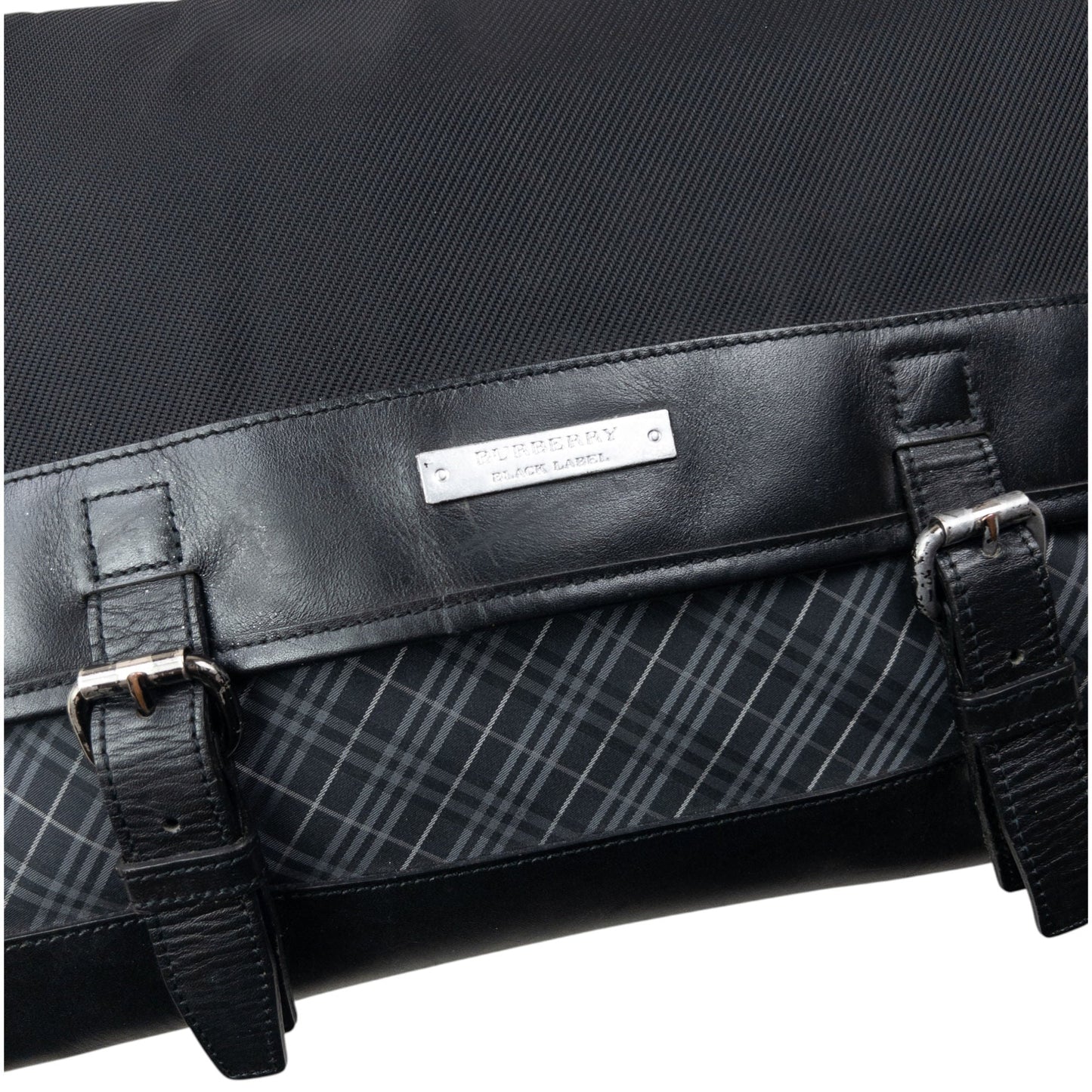 Vintage 2000s Burberry Black Label Nova Check Crossbody Bag | O/S, Black