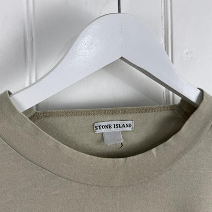 Stone Island Compass Logo T-Shirt Beige (L) | Large, Beige