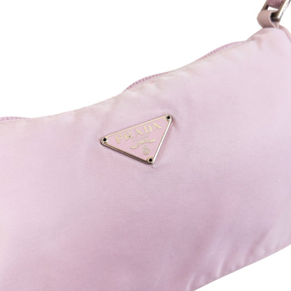 Vintage 2000s Prada Mini Baguette Shoulder Bag | O/S, Pink