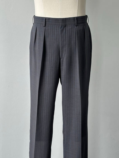 Burberry London 1990s Pure Wool Striped Suit - 40R/W32
