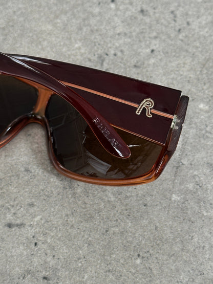 Replay 2000s Oversized Shield Logo Sunglasses
